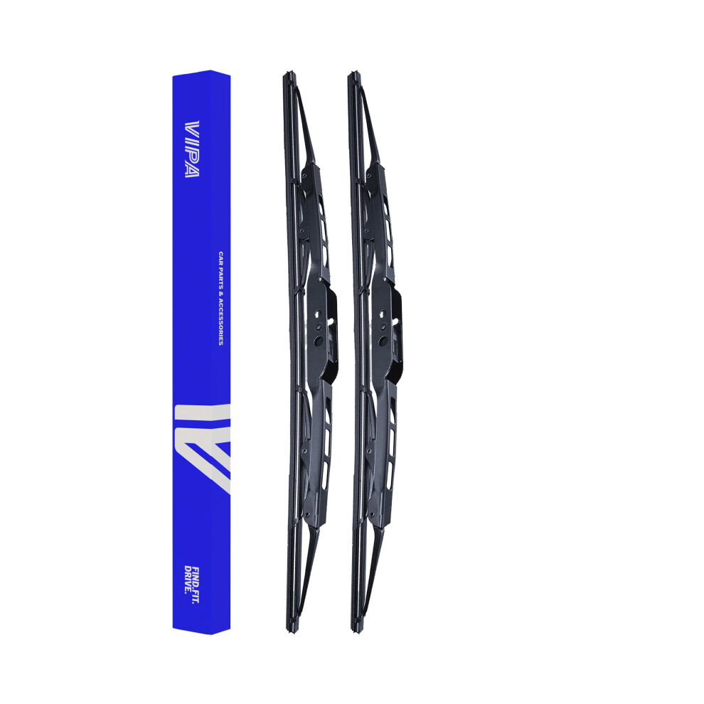 Vipa Car Parts Premium Wiper Blade Kit | Fits: Vw Beetle Convertible (Jul 1970 To Jun 1979) | All-Weather Performance | Durable, Streak-Free 5056162251243
