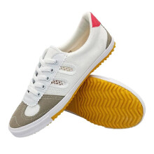 Volleyball Shoes Tendon Sole Canvas Shoes Martial Arts Training Sports Shoes:35-White