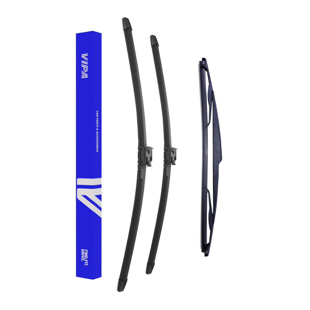 Vipa Car Parts Premium Wiper Blade Set | Fits: Vauxhall Combo Van (Mar 2019 Onwards) | All-Weather Performance | Durable, Streak-Free Windshield 5056294225846