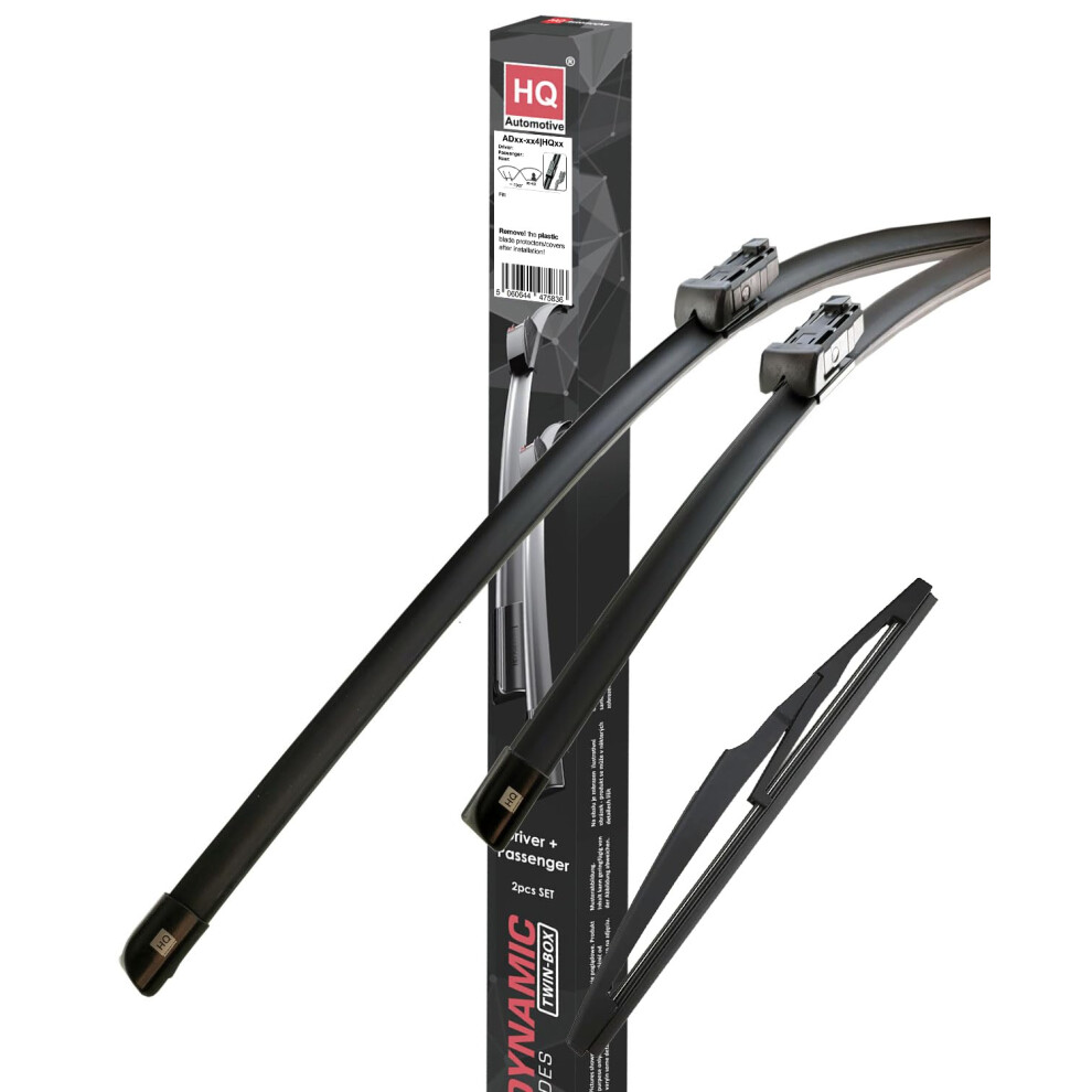 Hq Automotive Wiper Blades For Peugeot 508 Sw Estate (2018 And Later) Front Rear Kit, Ad81-624|Hq11 5056504619328