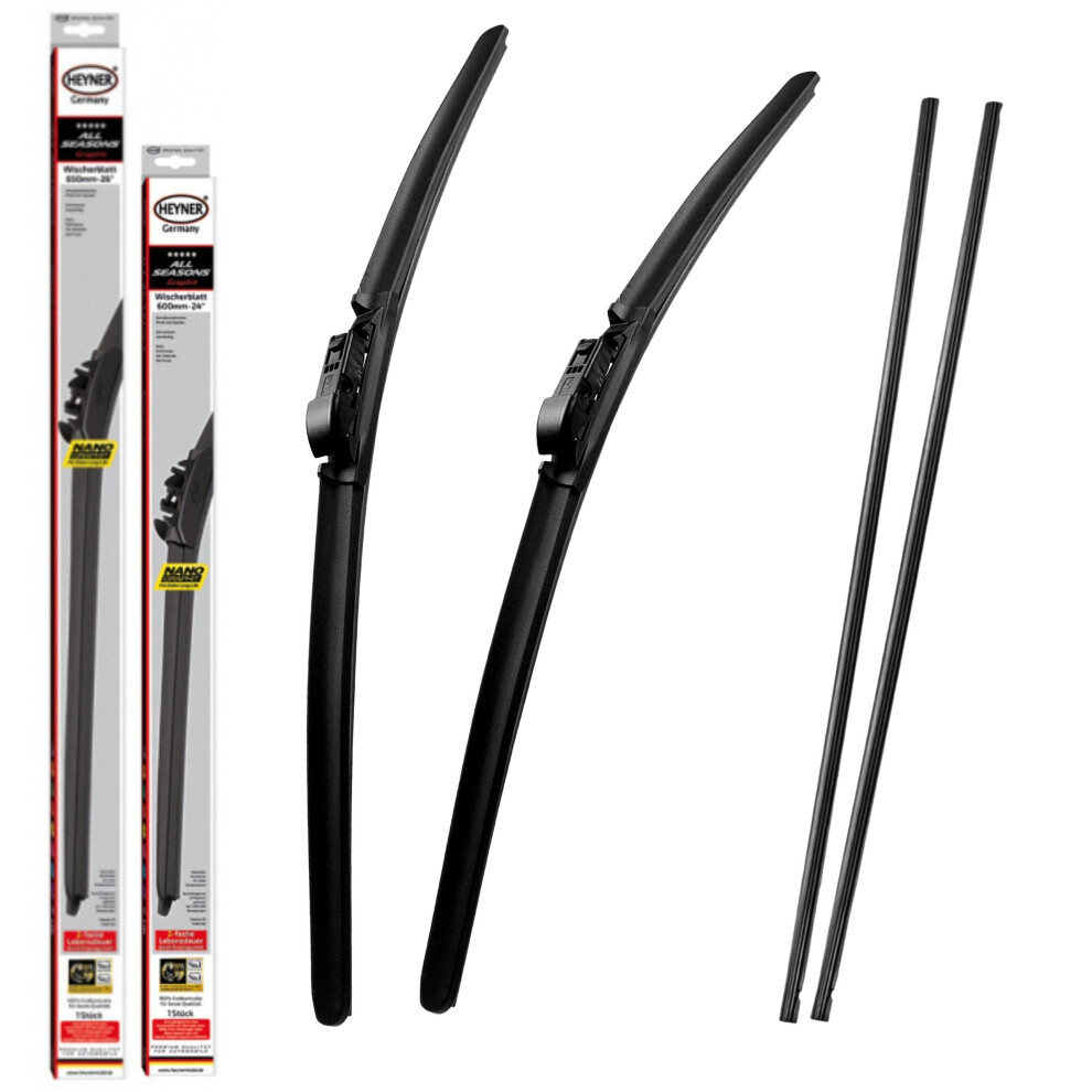 Heyner Fits Skoda Octavia 2020-Onwards All Season Wiper Blades With Extra Refill Rubber 26" 19" Has2619st 5056662904120