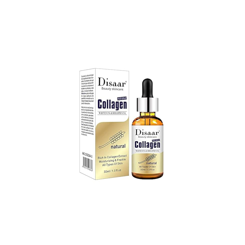 Disaar Beauty Pure Collagen Whitening Brightening Anti-Wrinkle Anti Aging Face Serum Sensitive Skin Moisturizing Freckle Replenish Water 30Ml