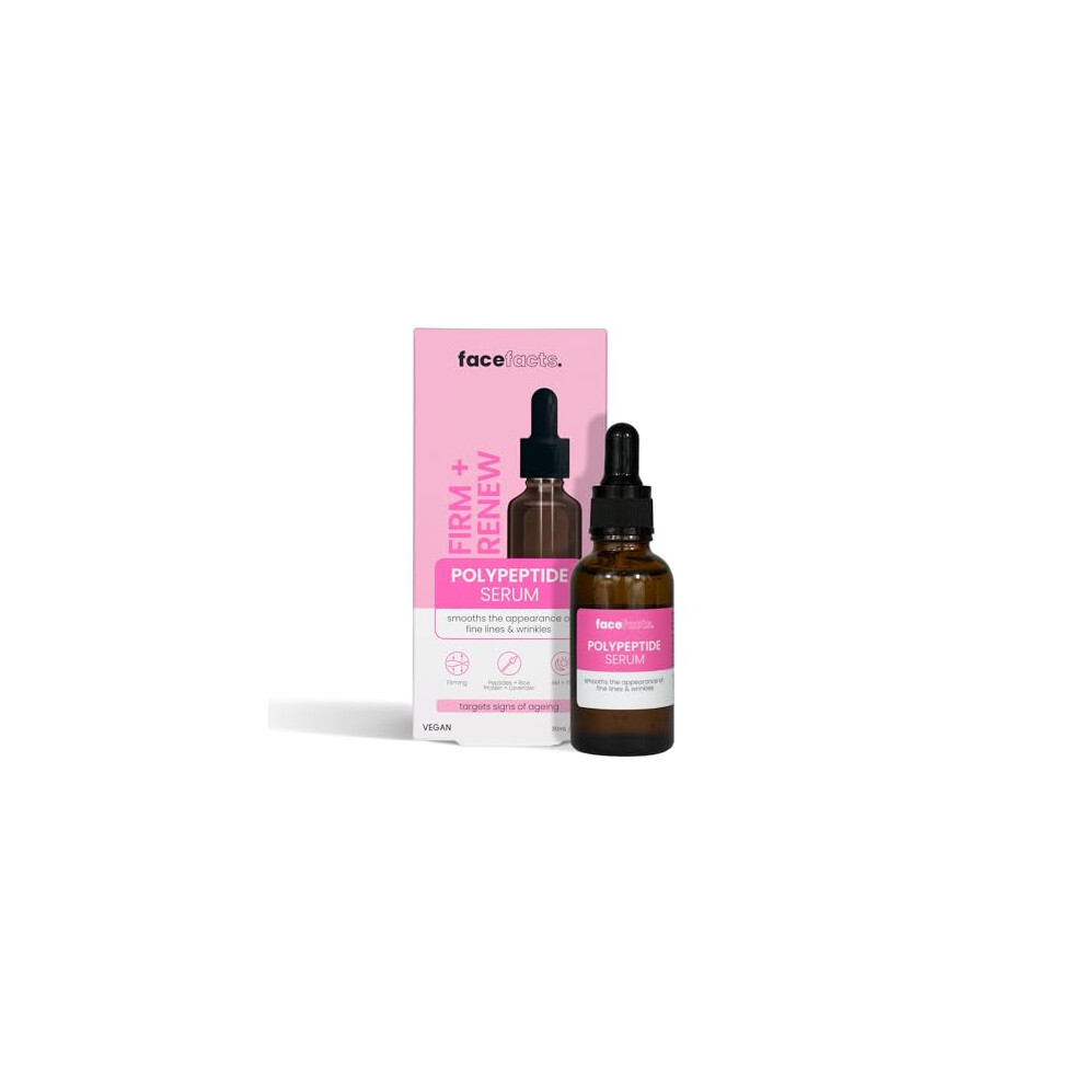Face Facts Lavender Polypeptide Facial Serum | Firm + Renew | 30Ml