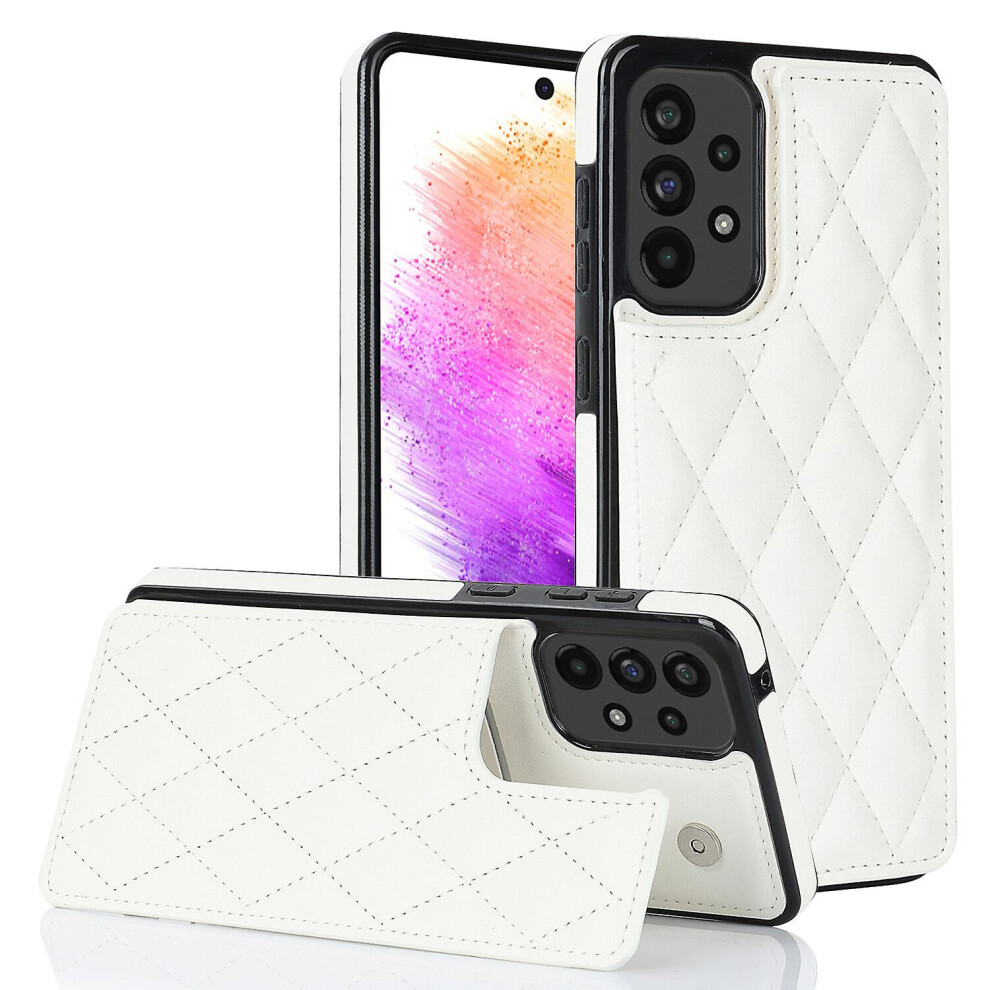 Samsung A53 5G Case, Pu Leather Flip Cover Magnetic Closure Wallet Card Slots Stand Case: White 5421786258426