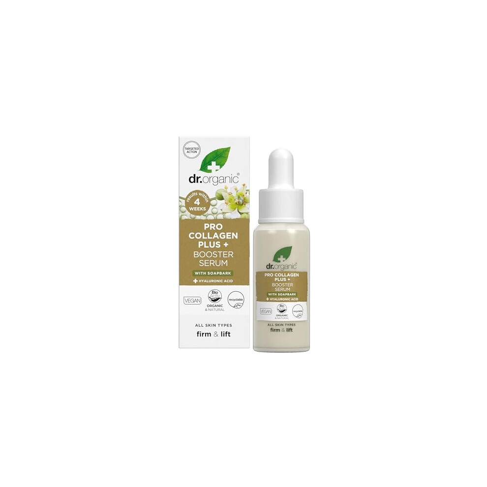 Dr. Organic Dr Organic Pro Collagen Booster Serum, Hyaluronic Acid, Smooth Fine Lines & Wrinkles, Anti-Ageing, Firming, Lightweight, Vegan, Cruelty Free, Paraben - Image 5