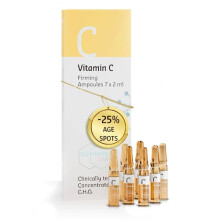 Elemental Care Vitamin C Serum for Face 7x2ml Anti-Aging Ampoules – Clinically Tested Concentrated Face Serum for Firm, Glowy Skin – Improves