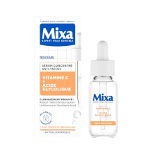 Mixa - Anti-Stain Concentrate - For Dark Tones - Enriched with Vitamin C and Glycolic Acid - 30ml