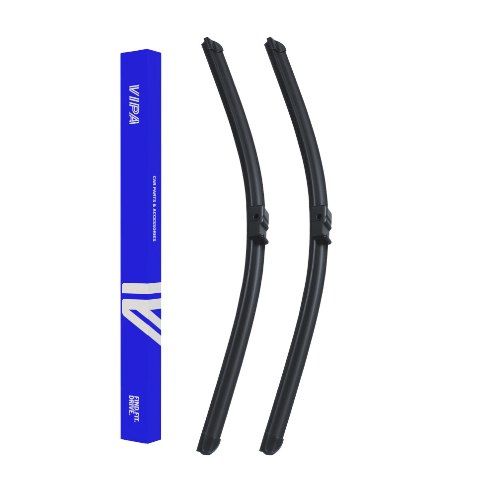 Vipa Car Parts Premium Wiper Blade Kit | Fits: Vw Touran Mpv (Jan 2003 To Feb 2006) | All-Weather Performance | Durable, Streak-Free Windshield Wipers 5056162274662