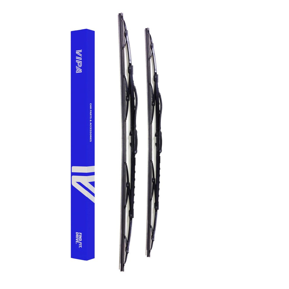 Vipa Car Parts Premium Wiper Blade Kit | Fits: Jaguar S-Type Saloon (Jan 1999 To Dec 2008) | All-Weather Performance | Durable, Streak-Free Windshield 5056162251847
