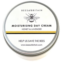 BEES of BRITAIN Honey & Lavender Rich Day Cream – pH 5.5 Skin-Neutral Barrier Support – with Rice Bran & Sweet Cherry Oils – 100g