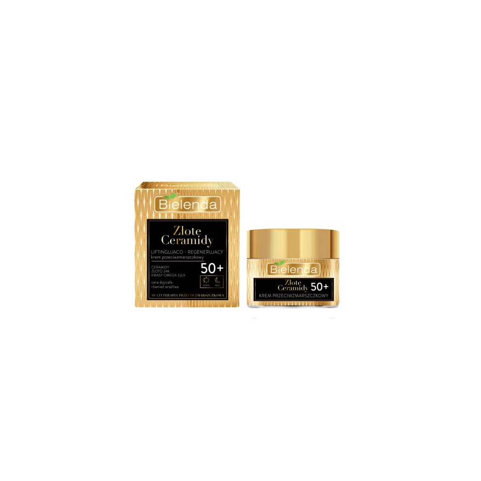Bielenda Golden/Cream Ceramides Lifting-Regenerating Anti-Wrinkle Face 50+ 50Ml