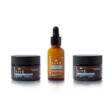 VIVE Skin Therapy - Deep Restore Ritual - Recovery Serum + Day Face Cream + Night Cream Recovery - Anti Blemish Treatment - Anti Inflammatory - Face