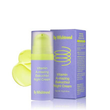 BY WISHTREND Vitamin A-mazing Bakuchiol Retinal Night Cream, Korean Retinol Alternative, Slow Aging, Skin Smoothing, Pore Refining, Anti-Wrinkle,