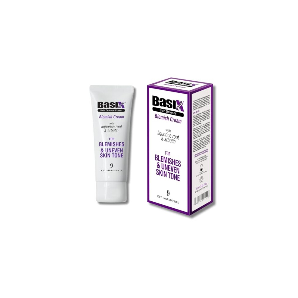 Basix Skin Defence Cream Cream Basix Skin Defence Blemish With Liquorice And Arbutin For Fading Blemishes, Liver Spots And Uneven Skin Tone - 75Ml