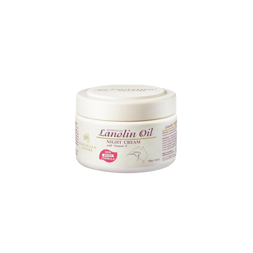 G And M Australian Creams Cream Australian Moisturiser Lanolin Night (Night 250G)