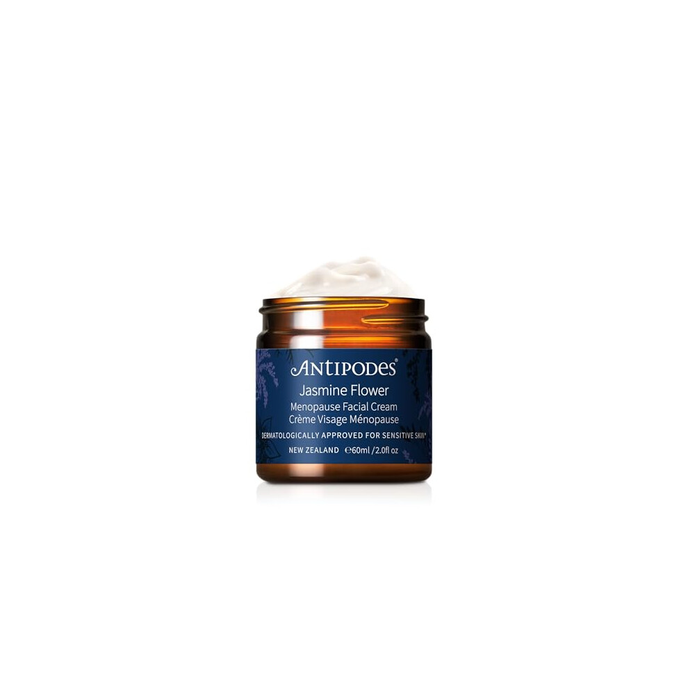 Antipodes Cream Jasmine Flower Menopause Facial Â Menopause Skincare For Redness, Sensitivity, Dehydration, And Blemishes - Organic Oat Extract, Gaba & Manuka