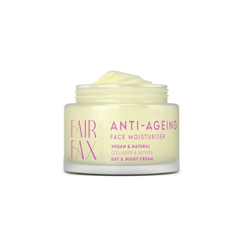 Fairfax Skincare Cream Retinol For Face Â Collagen Face Moisturiser For Women Â Anti Ageing Face With Hyaluronic Acid, Vitamin A,