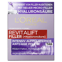 L'Oréal Paris Revitalift Filler, Hyaluronic Day Cream, Anti-Ageing Face Care with Micro-Filler Hyaluronic Acid for Moisture and Anti-Wrinkle Effect,