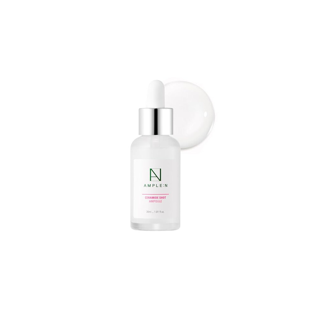 CorãAna Ample:n Ceramide Shot Ampoule 1.01 Fl. Oz. (30Ml) - Highly Concentrated Ultimate Hydrating Facial Serum For Dry And Rough Skin,