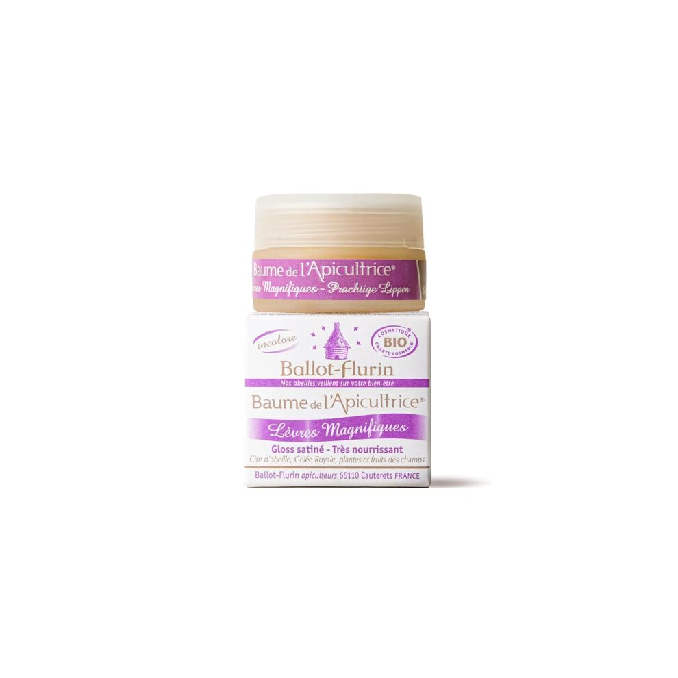 Ballot-Flurin - Beekeeper's Bio Moisturizing Lip Balm - Honey, Royal Jelly, Beeswax & Plants - Nourishes, Protects & Regenerates - Made In France - 15
