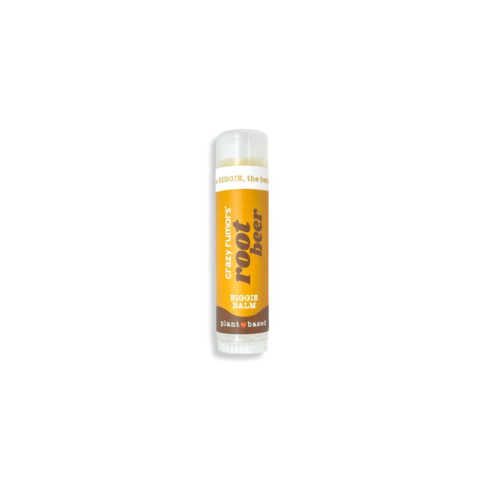 Crazy Rumors Root Beer Biggie Soothing Lip Balm Stick For Dry Lips, 4 X Bigger Size, 100% Natural & Vegan