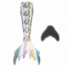 (140, yellow) Mermaid Tails for Swimming with Monofin for Kids and Adults