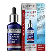Lorenti 4-in-1 Face Serum 50 ml | Reduces Skin Imperfections, Tightens Skin, Brightens, Revitalizes, and Hydrates Skin - Contains Vitamin C - For All