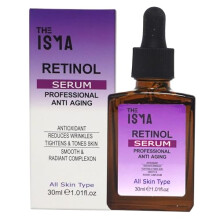 ISMA Retinol Serum – Night Face & Anti-Ageing Treatment, 30 ml – Vitamin A Serum for Fine Lines, Wrinkles & Skin Renewal – Suitable for