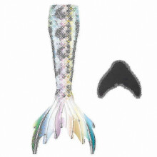 (110, yellow) Mermaid Tails for Swimming with Monofin for Kids and Adults