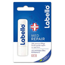 Labello Med Repair Lip Balm with Sun Protection (SPF 15) and Vitamin E for Intensive Lip Protection, Lip Balm without Mineral Oils
