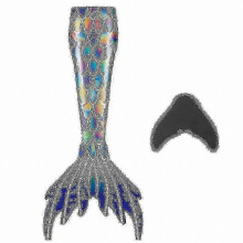 (140, dark blue) Mermaid Tails for Swimming with Monofin for Kids and Adults