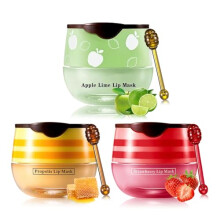 Leogony 3PCS Honey Pot Lip Balm Set, Moisturizing Strawberry Lip Balm, Repair Honey Bee Lips Balm Uk