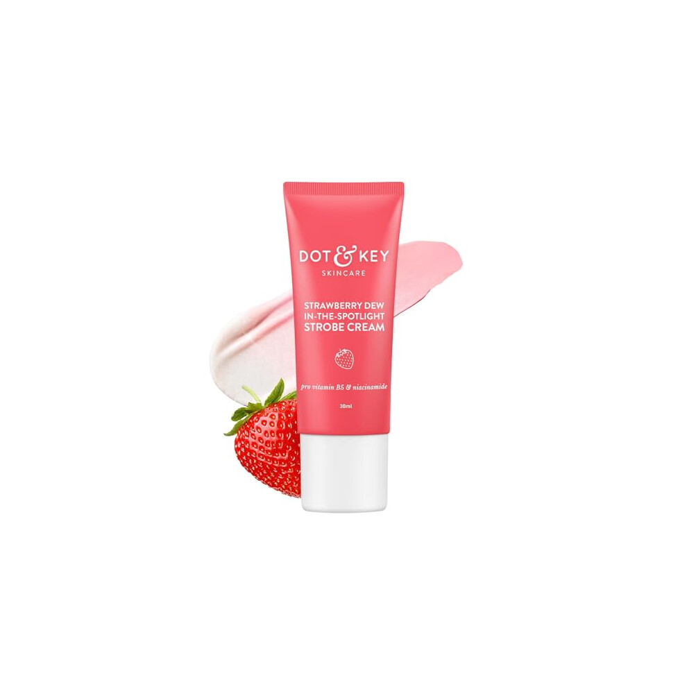 Logy Cream Strawberry Dew Strobe For Face | Skin Radiance | Moisturizer & Highlighter For Face | For Dewy Glazed Instant Glow | Boosts Hydration| For