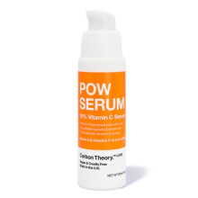 Carbon Theory POW 15% Vitamin C Face Serum for Tired, Dull Looking Skin, Targets Hyperpigmentation, Gently Exfoliates and Boosts Skin Glow, Enriched