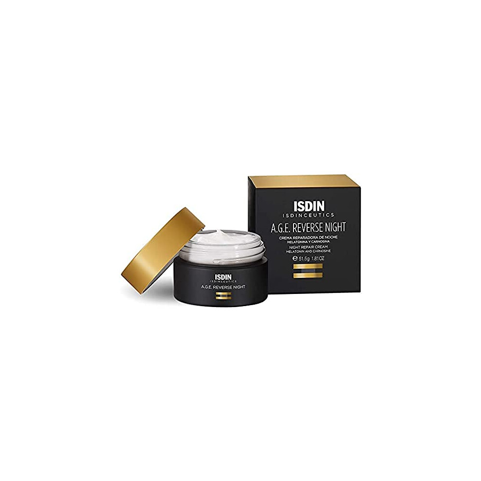 Isdin Cream Isdinceutics A.g.e Reverse Night | Anti-Ageing Night Repair With Melatonin | (50Ml)