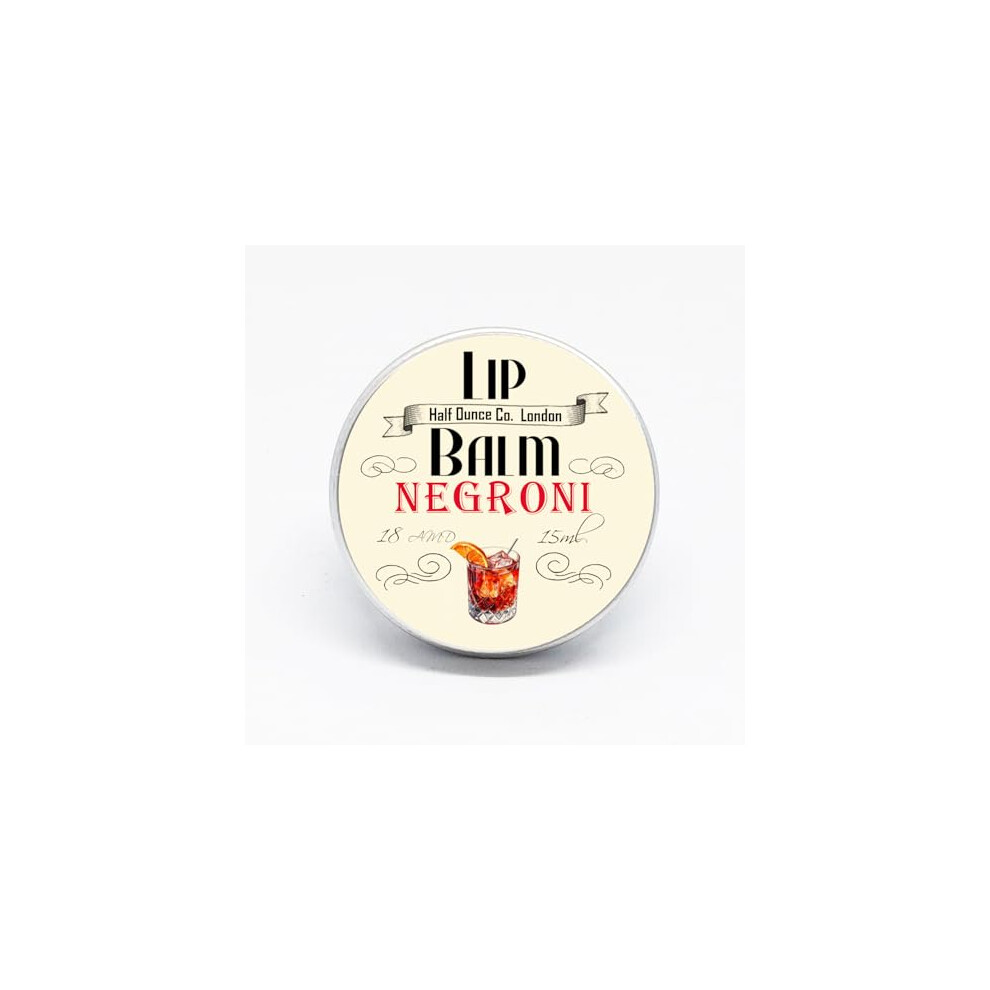 Half Ounce Cosmetics Negroni Cocktail Flavoured Lip Balm 15Ml Tin