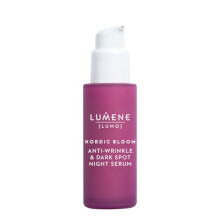 LUMENE Nordic Bloom [LUMO] Anti-Wrinkle & Dark Spot Night Serum | Firming & Brightening Night Treatment with Nordic Berry Extracts | Vegan Skincare