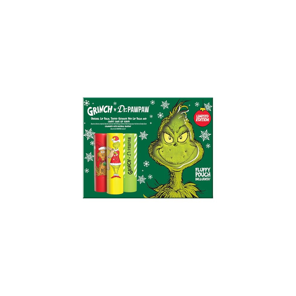 Debenhams Women's Multi Dr.pawpaw X The Grinch Ultimate Red, Candy Cane Sugar Scrub & Original Gift Set - Image 7