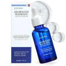 Sapónne Peptide Serum for Fine Lines & Wrinkles – Argireline 10% & Matrixyl 3000 5% | Multi-Peptide Anti-Ageing Serum with– Firming, Smoothing &