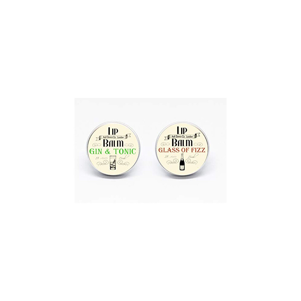 The Prohibition Co. Gin & Tonic And Prosecco Lip Balms By 2 X 15Ml Tins