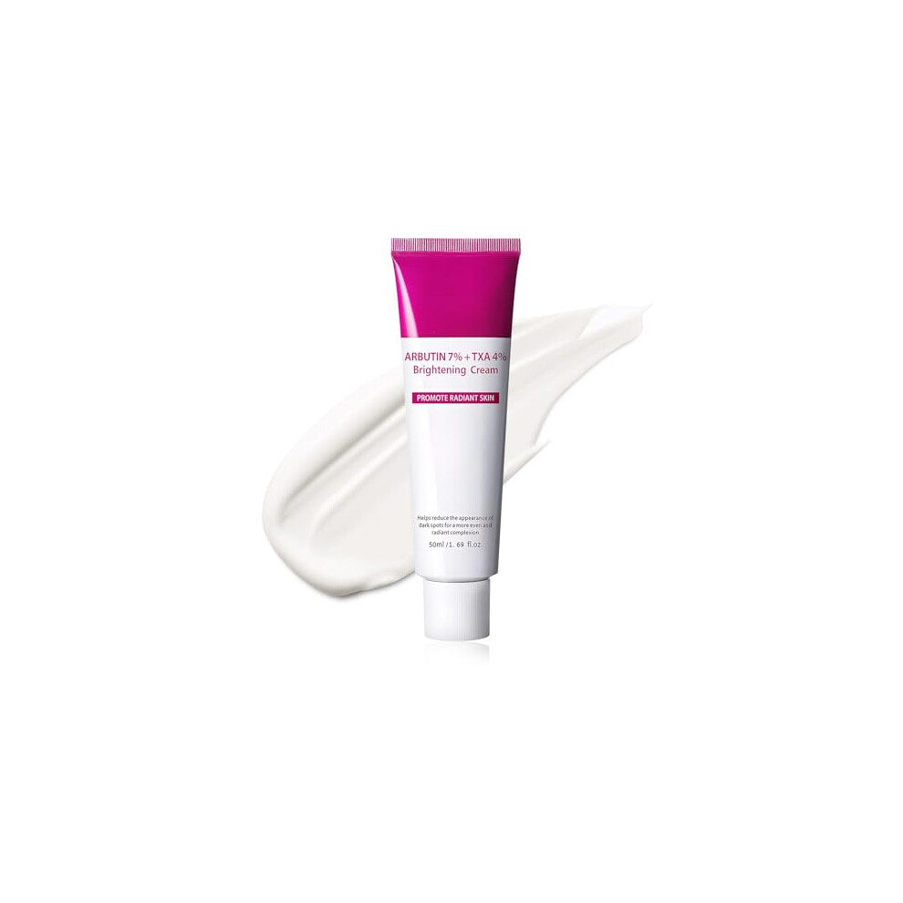 Llikknve Arbutin 7% + Tranexamic Acid 4% Cream,Arbutin 7.0 Txa 4.0 Cream,Even Skin Tone, Fading Marks,Moisturiser, Gentle Skincare (50 Ml)