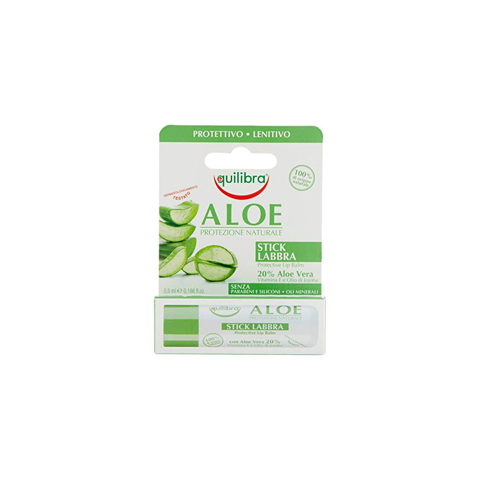 Equilibra Aloe Lip Balm - Glossy, Soothing, Dry Skin, 6Ml