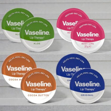 Vaseline Lip Balm Bundle – 8 20g (Rosy Lips, Aloe Vera, Cocoa Butter & Original) – Pocket-Size Lip Repair for Dry, Cracked Lips