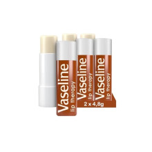 Vaseline Lip Therapy Cocoa Butter Tinted Lip Balm, Lipstick with Cocoa and Shea Butter (Cocoa 2 x 4_8 g)