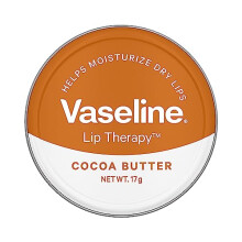 Vaseline Lip Tins Cocoa Butter, 17g | Infused with Cocoa Butter for Hydration & Glossy Shine,Multicolor