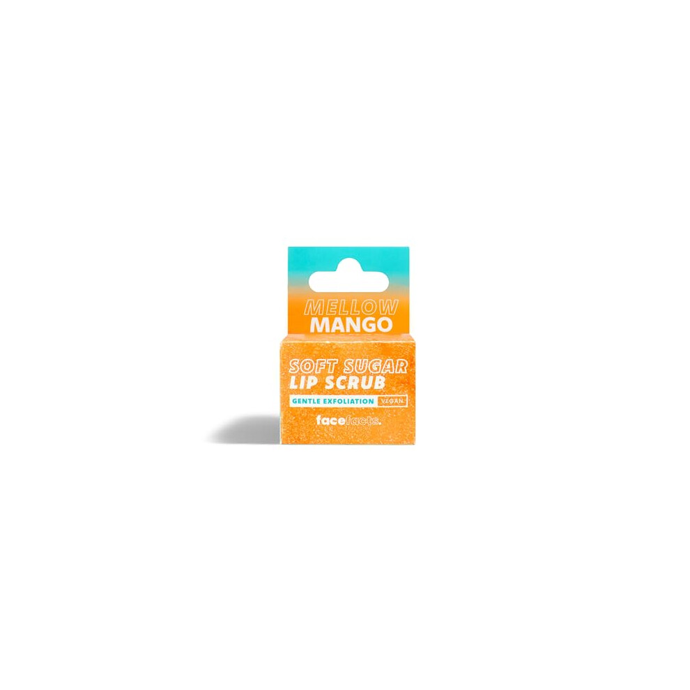Face Facts Candied Mellow Mango Lip Scrub| Soften + Smooth Dry Lips | 10G
