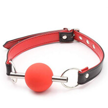Red Leather Injection Ball Toy