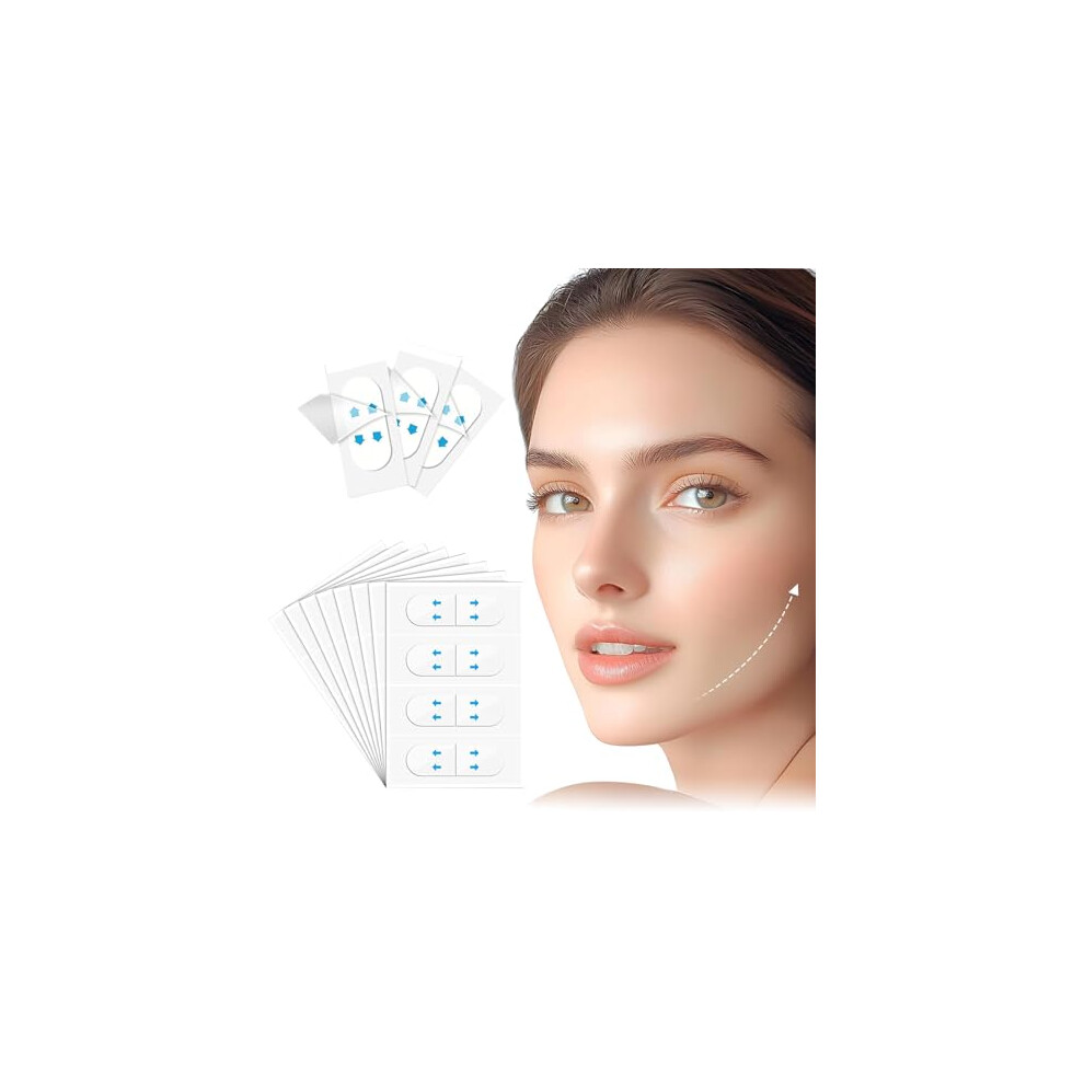 Fengyang Face Lift Tape, Invisible Face Lifting Facial Patches, Facelift Tools, For Invisible V-Shaped Face And Neck Tightening (120 Pieces)
