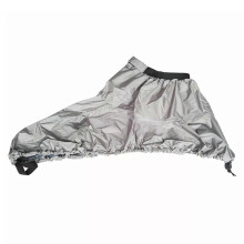 (M, Silver Gray) Adjustable Kayak Sprays Cover Waterproofs Kayak Canoes Boats Spraydeck Sprays Deck Skirt Cockpit Cover Antidust Sprays Cover Red S