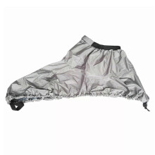 (L, Silver Gray) Adjustable Kayak Sprays Cover Waterproofs Kayak Canoes Boats Spraydeck Sprays Deck Skirt Cockpit Cover Antidust Sprays Cover Red S
